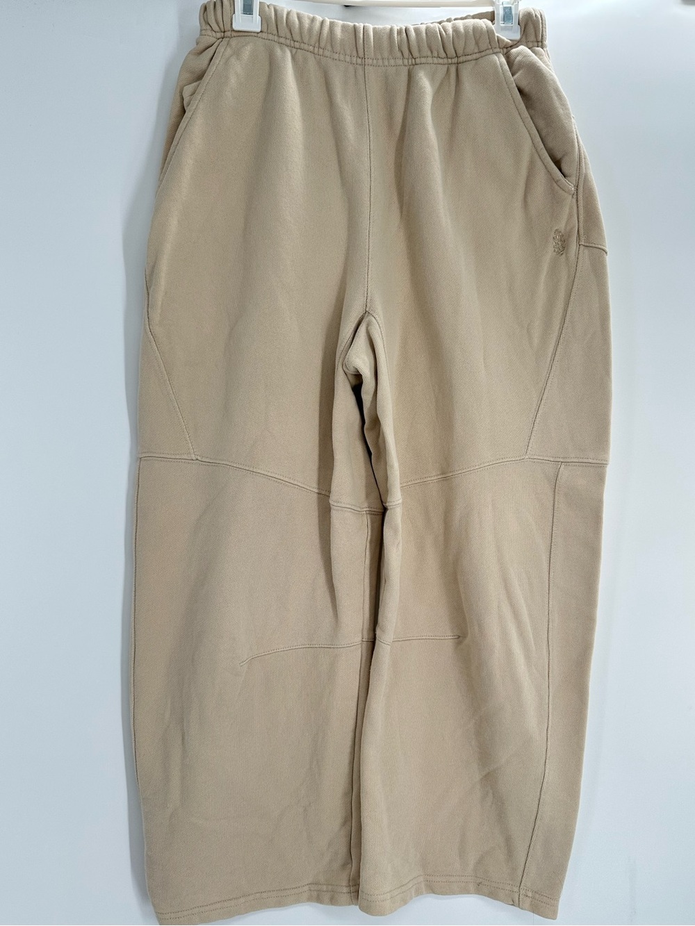 Free People FP Movement Tan Barrel Leg Sweatpant Baggy Size XS